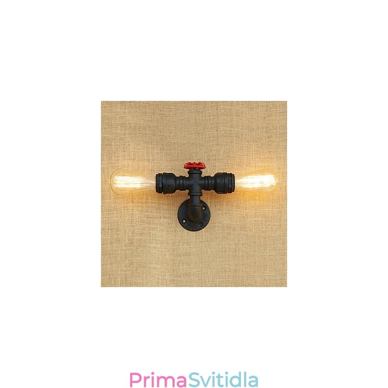 Funkce country retro malby pro nástěnné svítidlo s okolním osvětlením v mini stylu