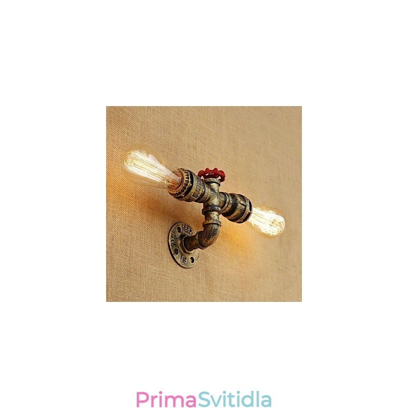 Funkce country retro malby pro nástěnné svítidlo s okolním osvětlením v mini stylu