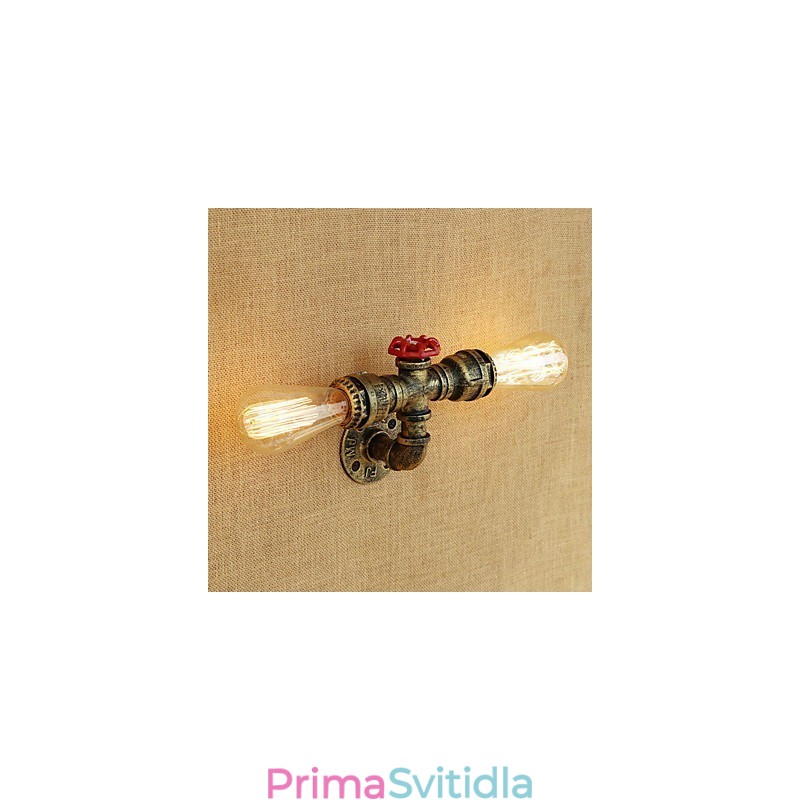 Funkce country retro malby pro nástěnné svítidlo s okolním osvětlením v mini stylu