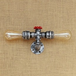 Funkce country retro malby pro nástěnné svítidlo s okolním osvětlením v mini stylu