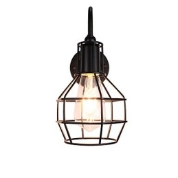 Nástěnné světlo Nástěnné svítidla Nástěnné železo Nástěnná lampa Němá černá lampa se světelným mečem na zdi