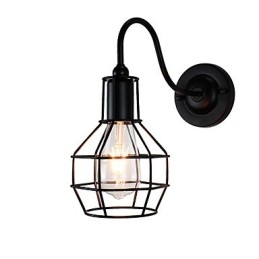 Nástěnné světlo Nástěnné svítidla Nástěnné železo Nástěnná lampa Němá černá lampa se světelným mečem na zdi