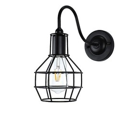 Nástěnné světlo Nástěnné svítidla Nástěnné železo Nástěnná lampa Němá černá lampa se světelným mečem na zdi