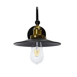 Nástěnné světlo Nástěnné svítidla Nástěnné železo Nástěnná lampa Němá černá lampa se světelným mečem na zdi