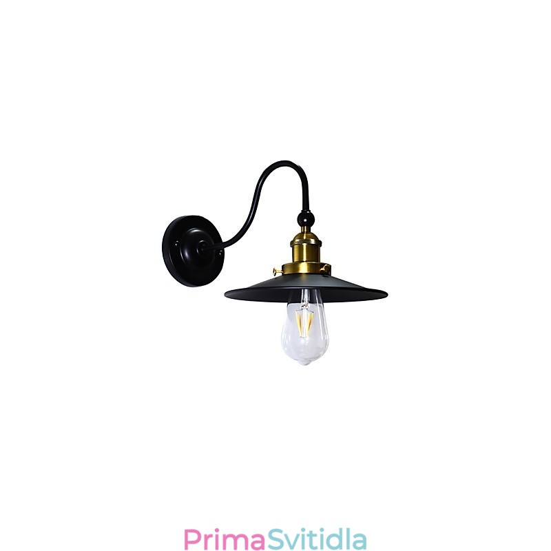 Nástěnné světlo Nástěnné svítidla Nástěnné železo Nástěnná lampa Němá černá lampa se světelným mečem na zdi