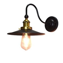 Nástěnné světlo Nástěnné svítidla Nástěnné železo Nástěnná lampa Němá černá lampa se světelným mečem na zdi