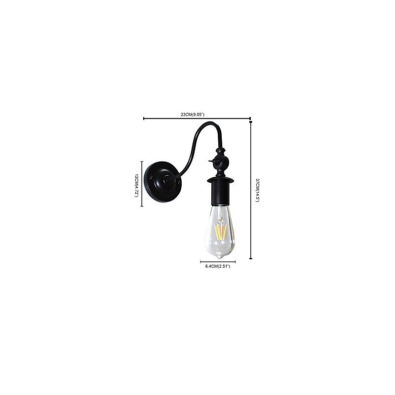 Light Buzz Wall Iron Wall Lamp Dumb Black Lightsaber Lamp On Wall