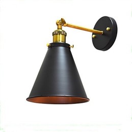 Light Buzz Paint Single Wall Iron Wall Lamp Němá černá lampa se světelným mečem na zdi