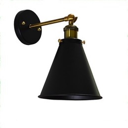 Light Buzz Paint Single Wall Iron Wall Lamp Němá černá lampa se světelným mečem na zdi