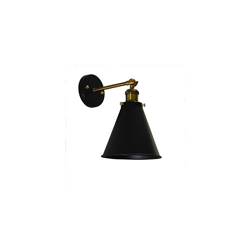 Light Buzz Paint Single Wall Iron Wall Lamp Němá černá lampa se světelným mečem na zdi