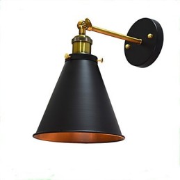 Light Buzz Paint Single Wall Iron Wall Lamp Němá černá lampa se světelným mečem na zdi