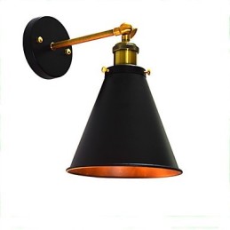 Light Buzz Paint Single Wall Iron Wall Lamp Němá černá lampa se světelným mečem na zdi