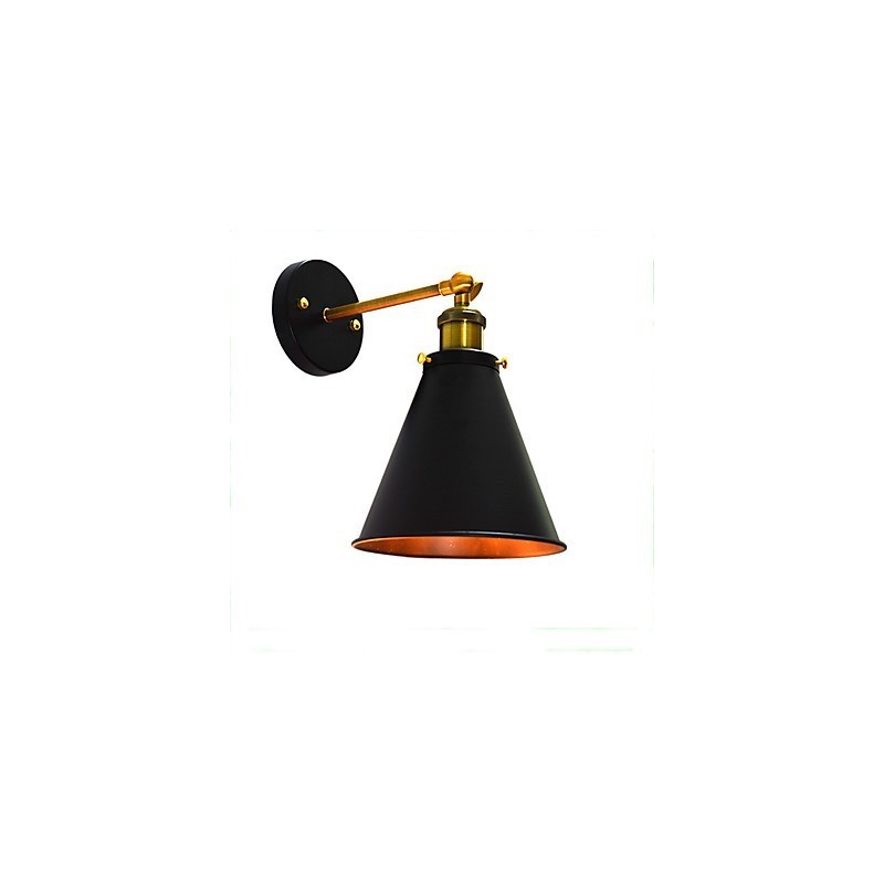 Light Buzz Paint Single Wall Iron Wall Lamp Němá černá lampa se světelným mečem na zdi