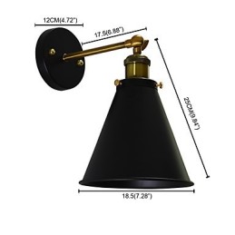 Light Buzz Paint Single Wall Iron Wall Lamp Němá černá lampa se světelným mečem na zdi