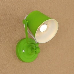 Funkce country retro malby Nastavitelná pro ochranu očí Swing Arm Downlight Nástěnná světla Nástěnná svítidla