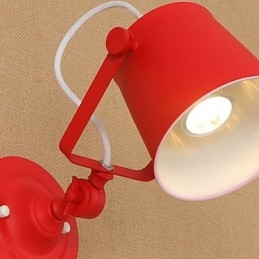 Funkce country retro malby Nastavitelná pro ochranu očí Swing Arm Downlight Nástěnná světla Nástěnná svítidla