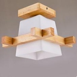 Moderní čínská lampa obývací pokoj ložnice veranda lampa na verandě dřevěné umění