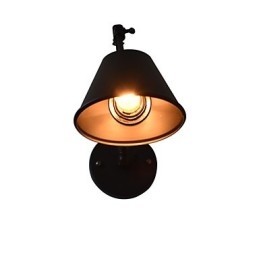 Nástěnné světlo Nástěnné svítidla Nástěnné železo Nástěnná lampa Němá černá lampa se světelným mečem na zdi