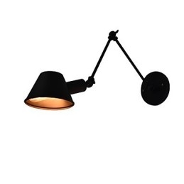 Nástěnné světlo Nástěnné svítidla Nástěnné železo Nástěnná lampa Němá černá lampa se světelným mečem na zdi