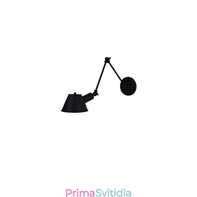 Nástěnné světlo Nástěnné svítidla Nástěnné železo Nástěnná lampa Němá černá lampa se světelným mečem na zdi