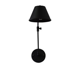 Nástěnné světlo Nástěnné svítidla Nástěnné železo Nástěnná lampa Němá černá lampa se světelným mečem na zdi