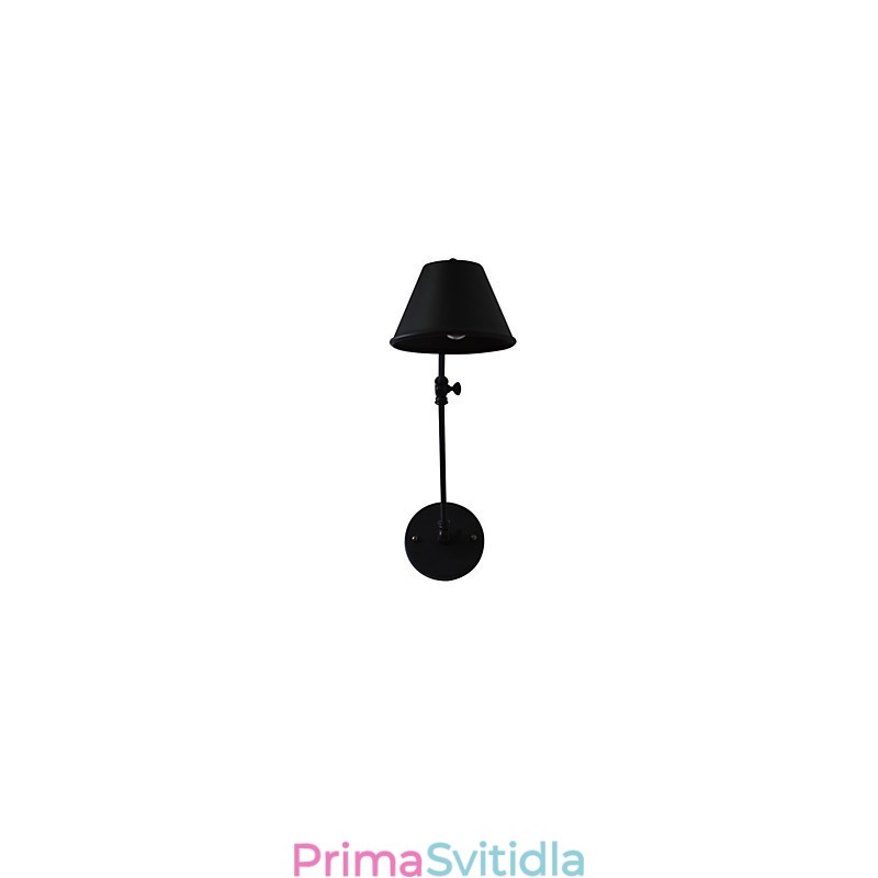 Nástěnné světlo Nástěnné svítidla Nástěnné železo Nástěnná lampa Němá černá lampa se světelným mečem na zdi