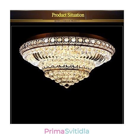 Moderní luxusní křišťálové stropní svítidlo absorbující kupolové světlo o průměru 60 cm Moderní luxusní křišťálové stropní svítidlo absorbující kupolové světlo o průměru 60 cm