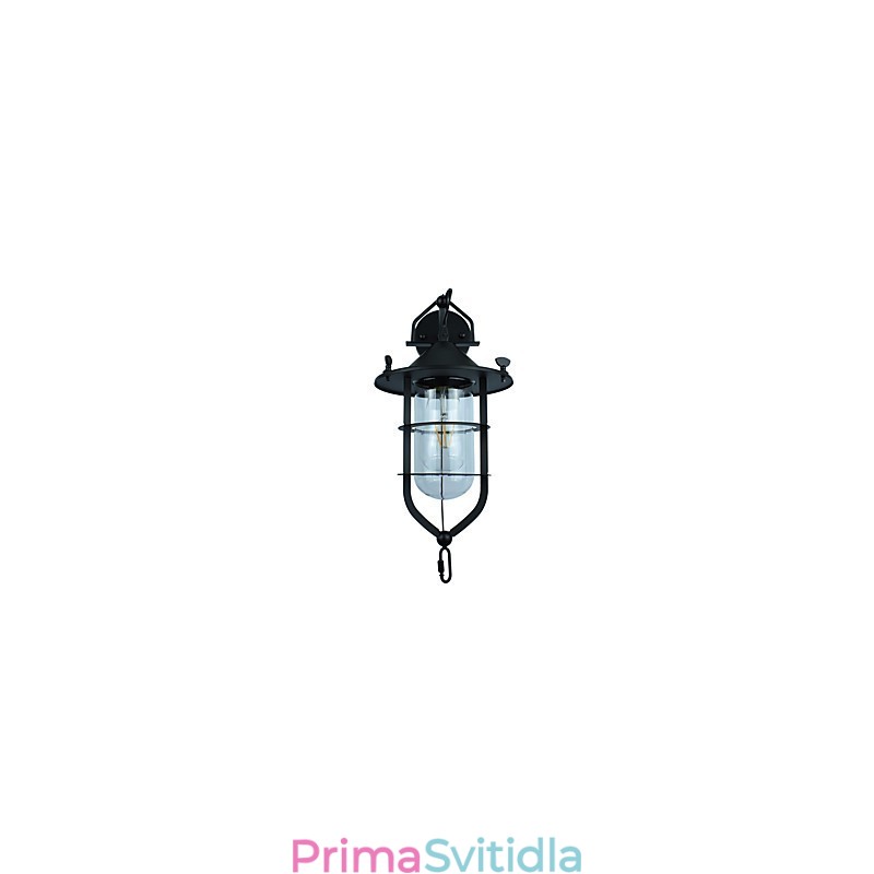 Světle malovaná ocelová nástěnná lampa Němá černá americká káva dekorace Retro nástěnná světelná lampa se světelným mečem na zdi