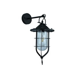 Světle malovaná ocelová nástěnná lampa Němá černá americká káva dekorace Retro nástěnná světelná lampa se světelným mečem na zdi