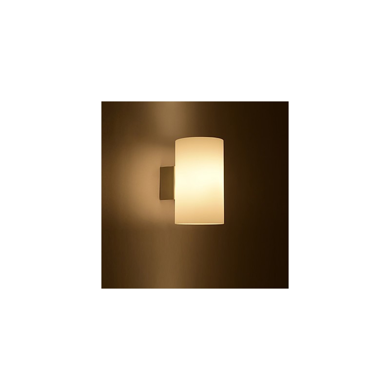 Skleněná nástěnná lampa pro kovovou základnu a skleněné stínidlo pro světlo v ložnici