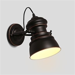 Vintage kovové nástěnné svítidla Industriální nástěnné svítidlo Simplicity Lamp pro osvětlení Cafe Club Bar