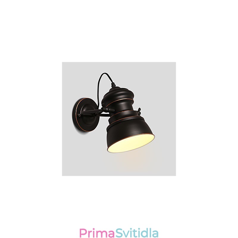 Vintage kovové nástěnné svítidla Industriální nástěnné svítidlo Simplicity Lamp pro osvětlení Cafe Club Bar