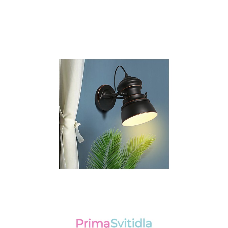 Vintage kovové nástěnné svítidla Industriální nástěnné svítidlo Simplicity Lamp pro osvětlení Cafe Club Bar