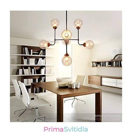 Moderní kreativní kovaný lustr obnovující starověké způsoby skleněné kuličky molekulární kouzelné fazole Droplight Moderní kreativní kovaný lustr obnovující starověké způsoby skleněné kuličky molekulární kouzelné fazole Droplight