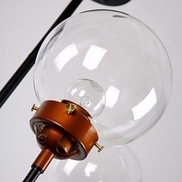Moderní kreativní kovaný lustr obnovující starověké způsoby skleněné kuličky molekulární kouzelné fazole Droplight