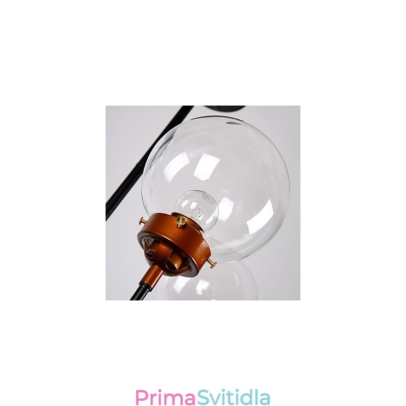 Moderní kreativní kovaný lustr obnovující starověké způsoby skleněné kuličky molekulární kouzelné fazole Droplight