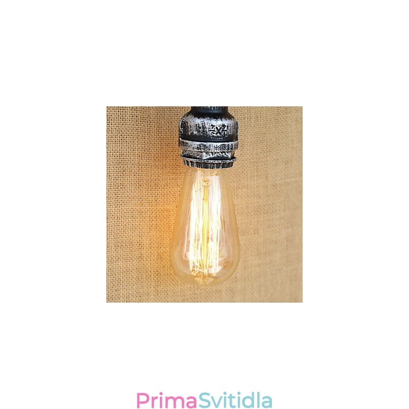 Jednoduchá funkce country retro malby pro nástěnné svítidlo s okolním osvětlením v mini stylu