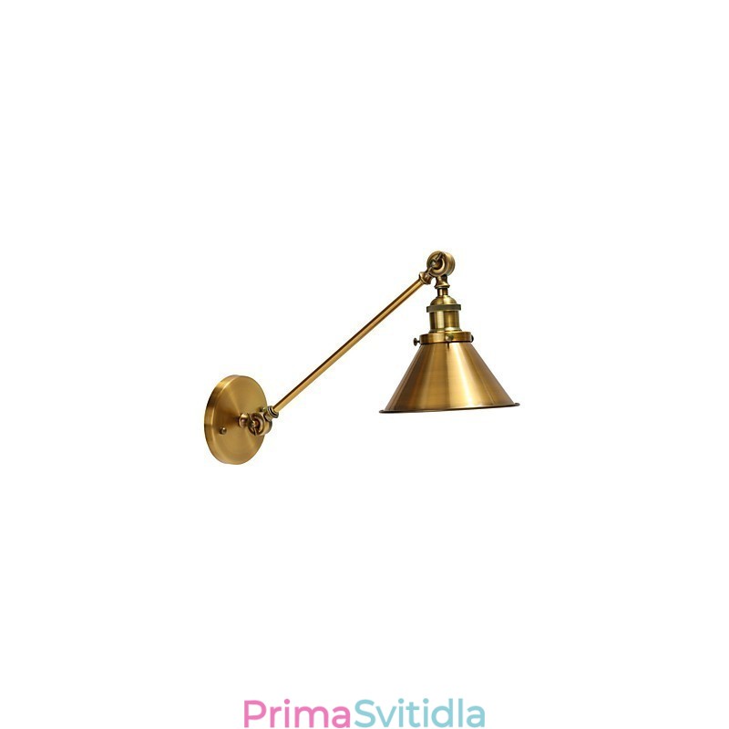 Vintage kovová nástěnná nástěnná retro průmyslová nástěnná lampa s nastavitelným stínítkem nočního osvětlení