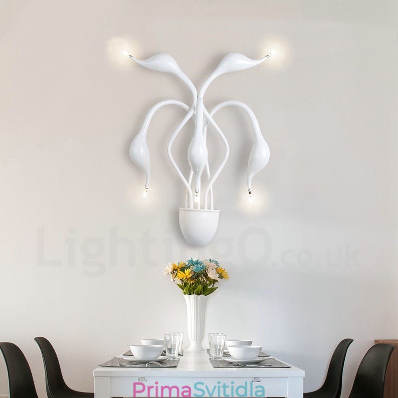Swan Head moderní moderní vícebarevné nástěnné osvětlení nástěnné svítidla