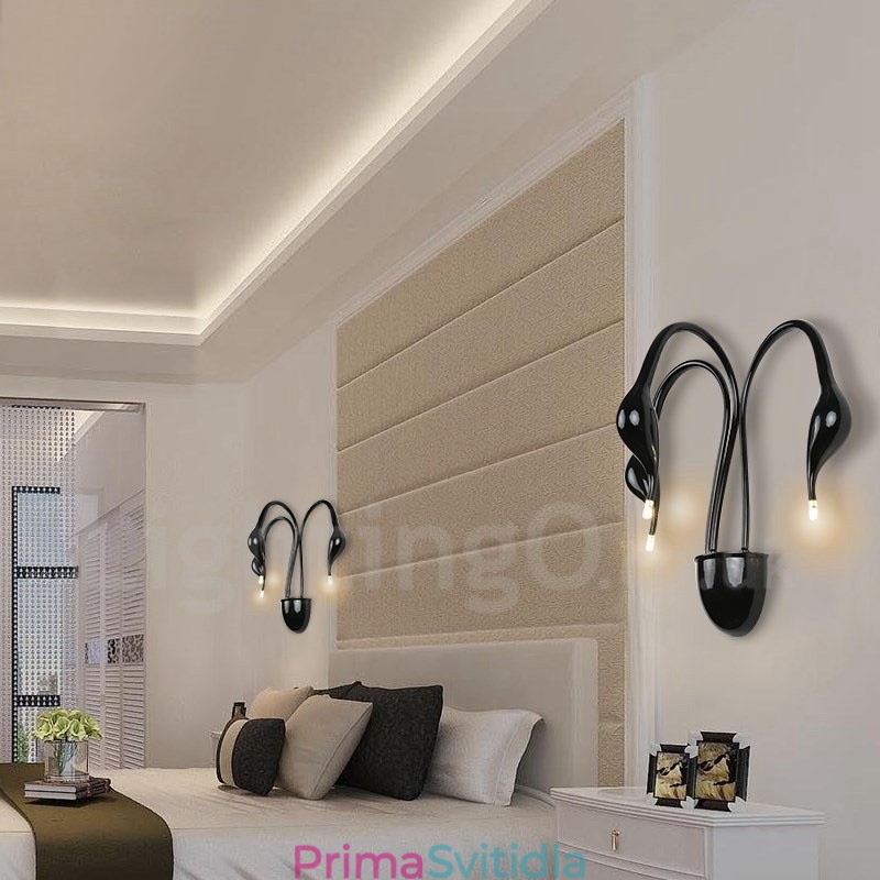 Swan Head moderní moderní vícebarevné nástěnné osvětlení nástěnné svítidla