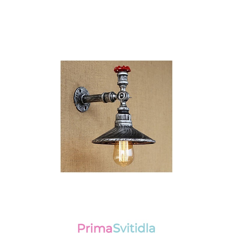 Rustic Lodge Painting Funkce pro nástěnné nástěnné nástěnné nástěnné svítidla s osvětlením ve světle stříbrném provedení
