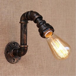 Dekorativní nástěnné malé nástěnné svítidlo Nostalgie Simple Water Pipe