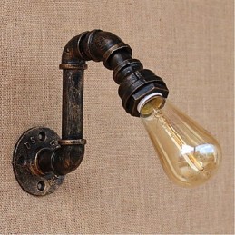 Dekorativní nástěnné malé nástěnné svítidlo Nostalgie Simple Water Pipe