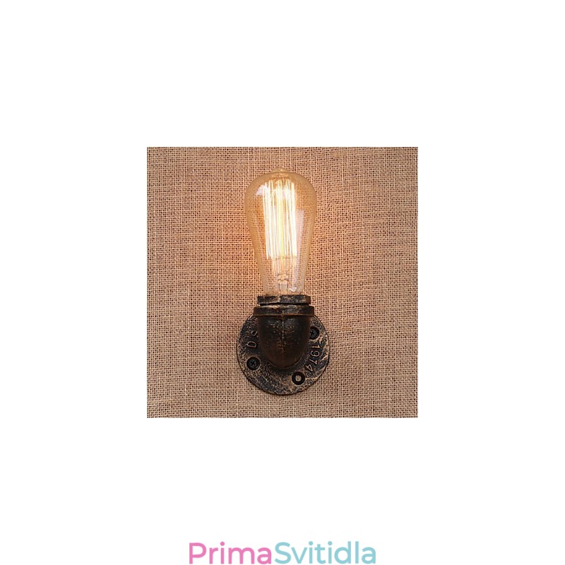 Dekorativní nástěnné malé nástěnné svítidlo Nostalgie Simple Water Pipe