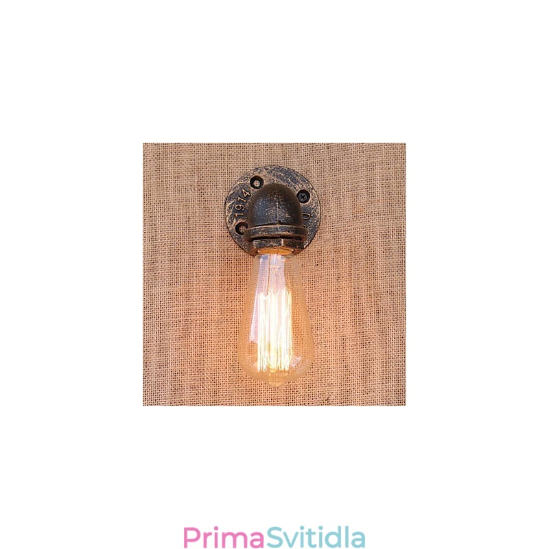Dekorativní nástěnné malé nástěnné svítidlo Nostalgie Simple Water Pipe