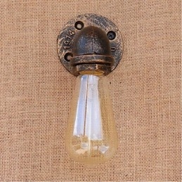 Dekorativní nástěnné malé nástěnné svítidlo Nostalgie Simple Water Pipe