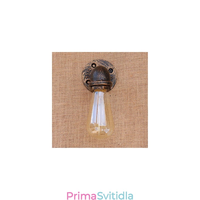 Dekorativní nástěnné malé nástěnné svítidlo Nostalgie Simple Water Pipe