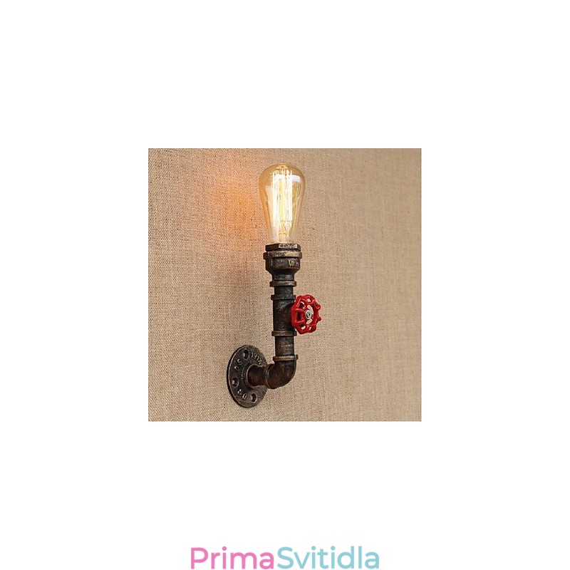 Dekorativní nástěnné malé nástěnné svítidlo Nostalgie Simple Water Pipe