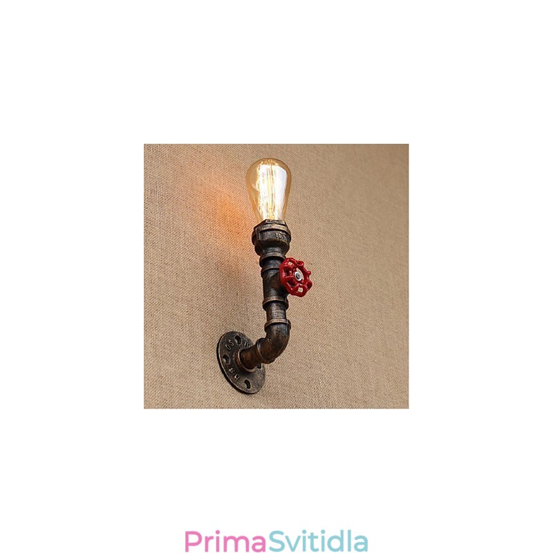Dekorativní nástěnné malé nástěnné svítidlo Nostalgie Simple Water Pipe