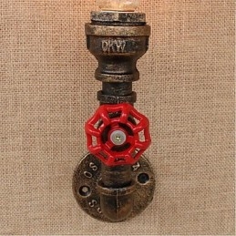 Dekorativní nástěnné malé nástěnné svítidlo Nostalgie Simple Water Pipe